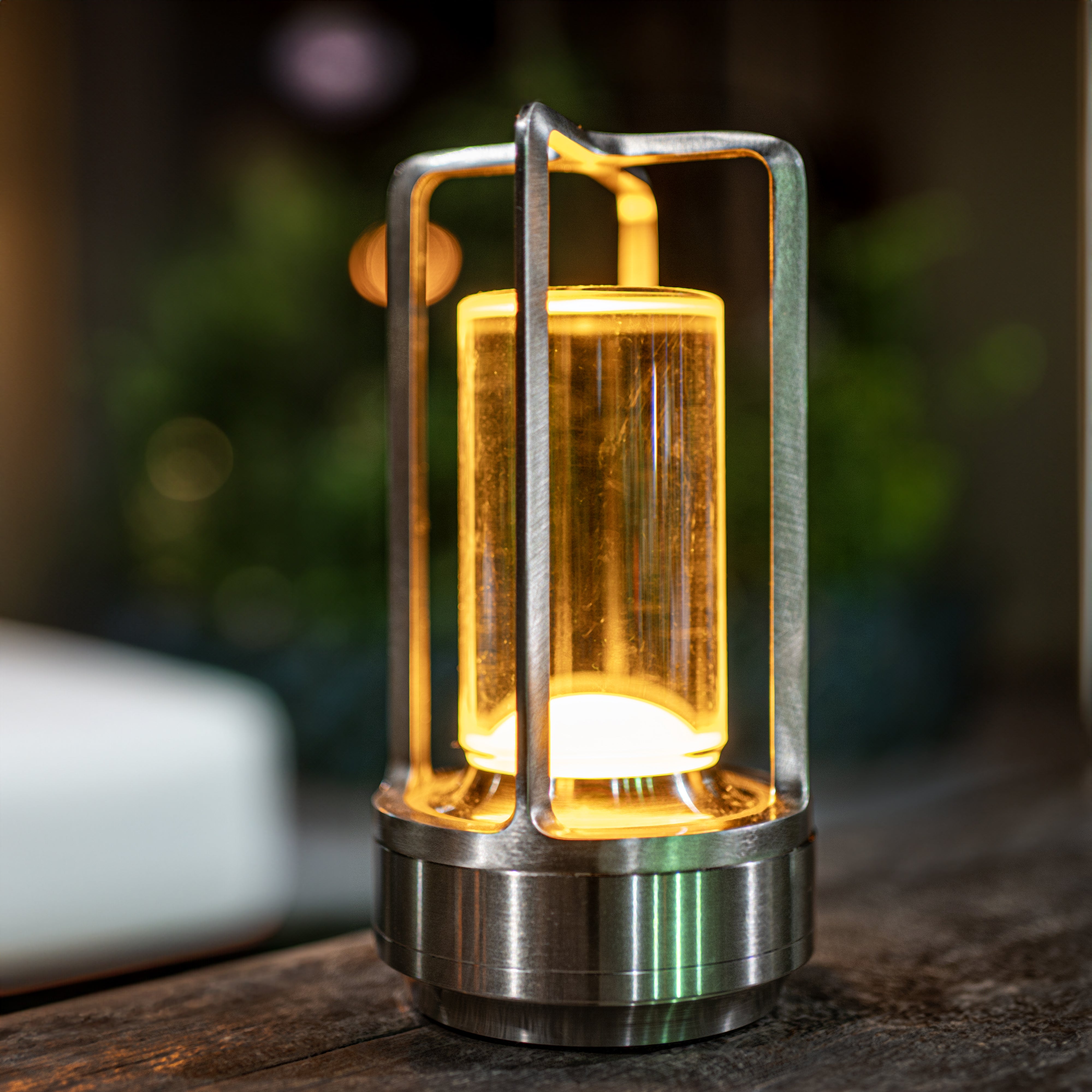 Klarako | Rechargeable Crystal Glass Lantern with Touch Control | Elegant Lighting for Timeless Décor 2