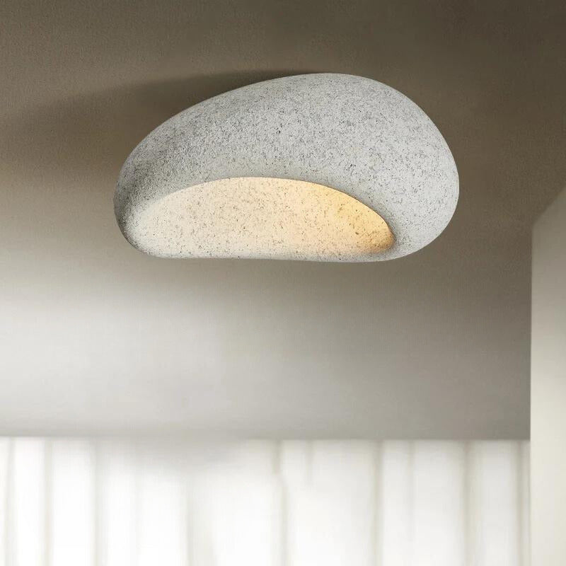 ZenAura | Flush Mount Ceiling Light Fixture with Warm White LED Glow | Minimalist Design for Tranquil Spaces 2