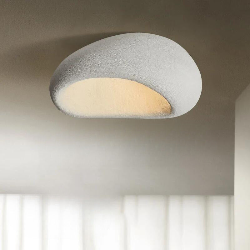ZenAura | Flush Mount Ceiling Light Fixture with Warm White LED Glow | Minimalist Design for Tranquil Spaces 1
