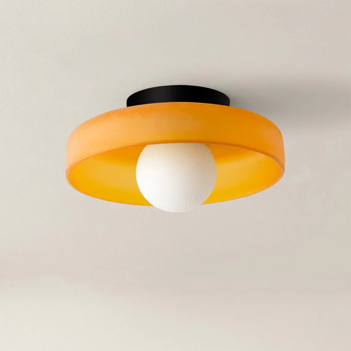 Lunara | Flush Mount Ceiling Light Fixture with Elegant Glass Design | Contemporary Illumination for Stylish Spaces 1